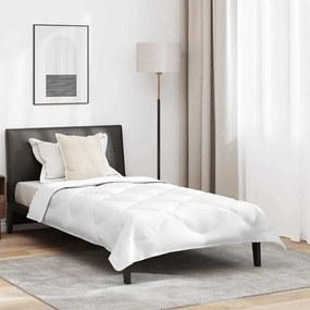 vidaXL Πάπλωμα με μαξιλάρι Λευκό 155 x 220 cm Μικροΐνες
