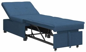 vidaXL Κρεβάτι καναπές Μπλε 194 x 67 x 37 εκ ύφασμα
