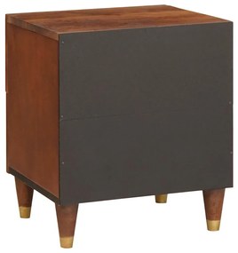 vidaXL Κομοδίνα με συρτάρι 2 pcs 40 x 33.5 x 46 εκ