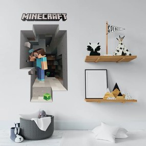 Παιδικό Αυτοκόλλητο Minecraft Οπτικό 3D παράθυρο Stick832