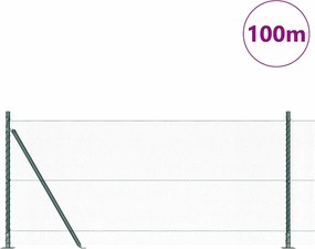 vidaXL Στύλος Περιφράξεων Πράσινο 100 x 0,8 μ (13 mm πλέγμα)