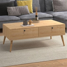 Τραπεζάκι σαλονιού Alis Megapap χρώμα oak 110x50x40εκ. - GP022-0088,1