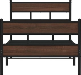 vidaXL Σκελετός Κρεβατιού Χωρίς Στρώμα με Κεφαλάρι και Ποδαρικό