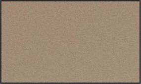 vidaXL Χαλάκι Εξώπορτας Μπεζ και Μαύρο 90 x 150 cm 100% Πολυαμίδιο