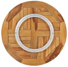 vidaXL Δίσκος Τραπεζιού Περιστρεφόμενος από Μασίφ Ξύλο Teak