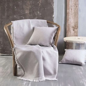 Ριχτάρι Miller 01 Silver Ρυθμός Armchair 160x180cm 100% Cotton