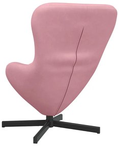 vidaXL Κάθισμα-αυγό Ροζ 63 x 73 x 90 εκ Βελούδο