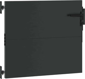 vidaXL Πύλη Κήπου Μαύρο 85 x 100 cm Ατσάλι με Επικάλυψη Πούδρας