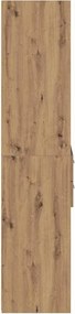 vidaXL Highboard Artisan Oak 40 x 42,5 x 185 εκ. Επεξεργασμένο ξύλο