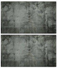 vidaXL Επιφάνεια Κοπής 2 τεμ. Σχέδιο Σκυρόδεμα από Ψημένο Γυαλί