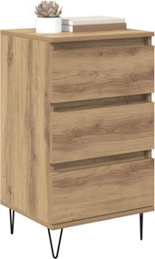 vidaXL Πλαϊνό γραφείο Artisan Oak 40 x 35 x 70 εκ.