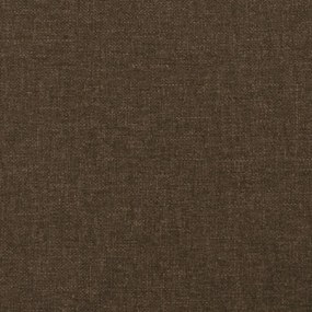 Κρεβάτι Boxspring με Στρώμα Σκούρο Καφέ 120x200 εκ. Υφασμάτινο - Καφέ