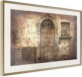 Αφίσα - Mysterious Door - 60x40 - Χρυσό - Με πασπαρτού