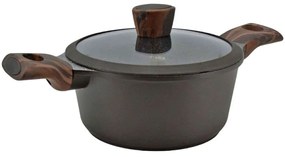 Κατσαρόλα Βαθιά Αντικολλητική 445-20 20x9,5cm Black-Brown Ankor 20cm Aluminium, Glass