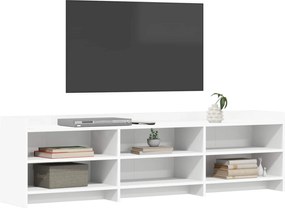 vidaXL Ντουλάπι TV 168 x 33 x 47 εκ. Λευκό Επεξεργασμένο Ξύλο