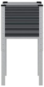 vidaXL Ζαρντινιέρα Κήπου Ανθρακί 45x45x88 εκ. από Ατσάλι