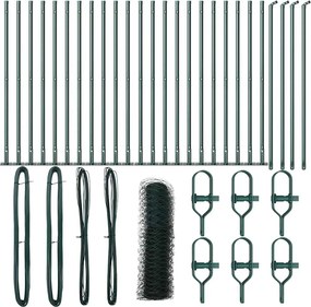 vidaXL Στύλος Περιφράξεων Πράσινο