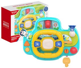 Interactive steering wheel for children (blue) Huanger HE0541