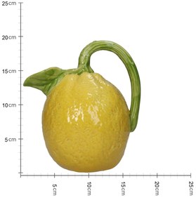 Βάζο Λεμόνι Κίτρινο Πορσελάνη 17.5x13.5x19.5cm
