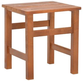 Τραπεζάκι παραλίας Summrine μασίφ ξύλο οξιάς σε καρυδί χρώμα 40x40x45εκ 40x40x45 εκ.