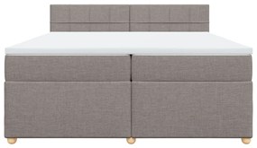 ΚΡΕΒΑΤΙ BOXSPRING ΜΕ ΣΤΡΩΜΑ TAUPE 200X200 ΕΚ. ΥΦΑΣΜΑΤΙΝΟ 3286791