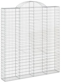 vidaXL Συρματοκιβώτιο Τοξωτό 200x30x220/240εκ. από Γαλβανισμένο Χάλυβα