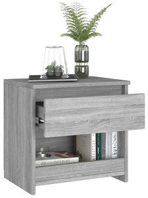 vidaXL Κομοδίνο Γκρι Sonoma 40 x 30 x 39 εκ. από Επεξεργασμένο Ξύλο