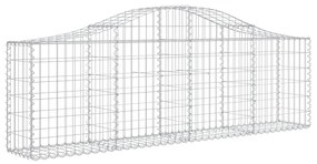 vidaXL Συρματοκιβώτια Τοξωτά 10 τεμ. 200x30x60/80 εκ. Γαλβαν. Ατσάλι