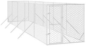 Κλουβί Σκύλου Εξωτερ. Χώρου Ασημί 2x10x2 μ. από Γαλβαν. Ατσάλι - Ασήμι