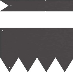 vidaXL Περίγραμμα γκαζόν 20 pcs Μαύρο 100 x 0.05 x 20 εκ