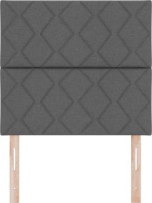 vidaXL Κεφαλάρι Σκούρο Γκρι 90 cm ύφασμα