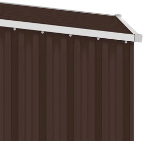 vidaXL Αποθήκη Κήπου Καφέ 87 x 98 x 159 εκ. από Γαλβανισμένο Ατσάλι