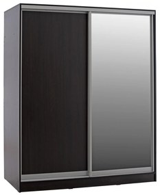 Ντουλάπα Συρόμενη ADLER Δίφυλλη με Καθρέπτη Wenge 180x60x210Υεκ. 180x60x210 εκ.