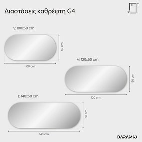 Άτυπος καθρέφτης με Φως LED G4
