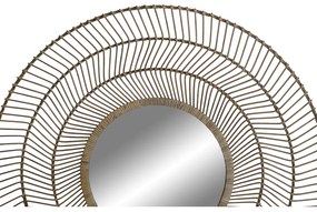 Τοίχο καθρέφτη Home ESPRIT Φυσικό Τροπικό 110 x 2,5 x 110 cm