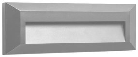 Απλίκα Φωτιστικό Τοίχου LED 3W 3000K IP65 23x8 Spotlight-7788-Γκρι 7788