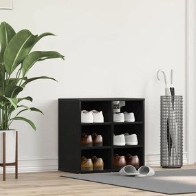 vidaXL Ντουλάπα Παπουτσιών με ράφι Μαύρη δρυς 52 x 30 x 50.5 εκ.