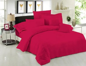 Σεντόνι Μεμονομένο LeBlanc Μονόχρωμο Polycotton 50/50 TC144 Cherry Υπέρδιπλο 245x270