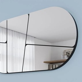 Καθρέπτης τοίχου Otis Megapap χρώμα μαύρο 80x2,2x40εκ.