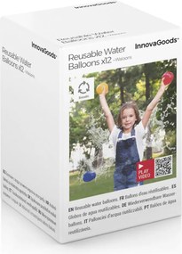 Reusable Water Balloons Waloons InnovaGoods 12 Μονάδες