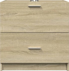 vidaXL Ντουλάπι Νιπτήρα Sonoma Δρυς 59x37x59 εκ. Επεξεργασμένο Ξύλο