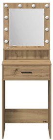 vidaXL Κομοδίνο artisan δρυς 50 x 41 x 135 εκ Επεξεργασμένο ξύλο