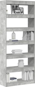 vidaXL Βιβλιοθήκη 6 επιπέδων 80 x 30 x 198 εκ Επεξεργασμένο Ξύλο