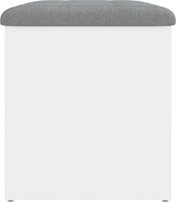 vidaXL Πάγκος Αποθήκευσης Λευκός 62x42x45 εκ. από Τεχνητό Ξύλο
