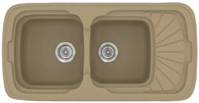 Sanitec Classic 304 Metallic Cream Νεροχύτης