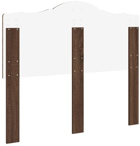 vidaXL Κεφαλάρι Καφέ δρυς 120 cm Επεξεργασμένο ξύλο