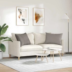 vidaXL Μαξιλάρι Καναπέ 2 pcs Taupe 70 x 50 cm ύφασμα