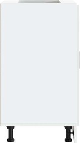 vidaXL ντουλάπι βάσης κουζίνας Porto Λευκό Υψηλής στιλπνότητας