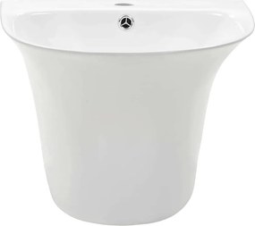 vidaXL Λεκάνη Λευκό 47 x 45 x 37 εκ Γυαλιστερή Κεραμική