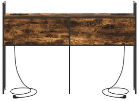 vidaXL Κεφαλάρι Αποθήκης Καπνιστή δρυς 160 cm Επεξεργασμένο ξύλο